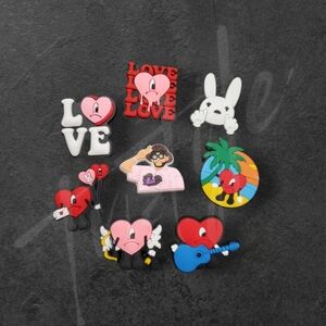 ⭐️4/$25⭐️ 8 Bad Bunny Shoes Charms